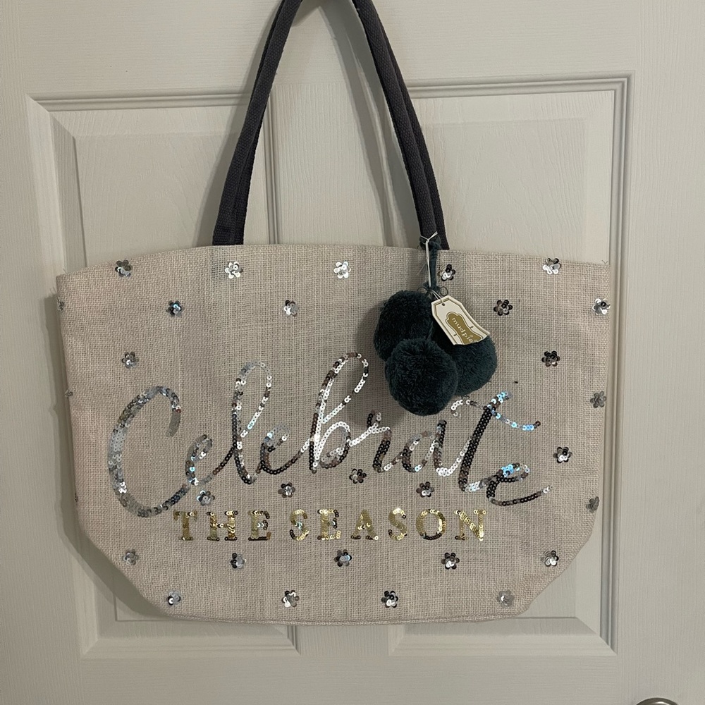 Mud pie holiday tote